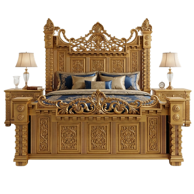 luxury bed set in bedroom collection