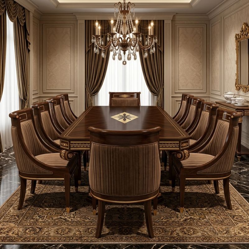 Royal Executive Sheesham 10-Seater Dining Set Royal Executive Sheesham 10-Seater Dining Set