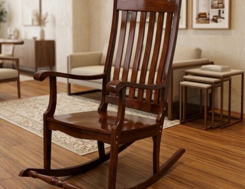 Classic Sheesham Wood Rocking Chair