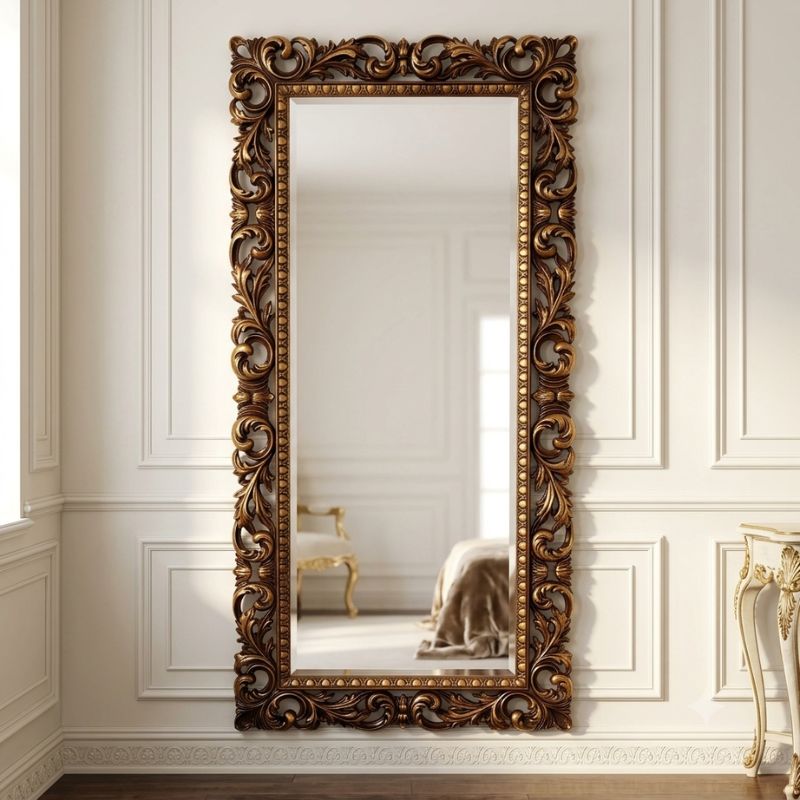 Sovereign Full-Length Baroque Floor Mirror