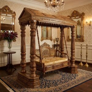 Sultanate Full-Canopy Heavily Embossed Swing