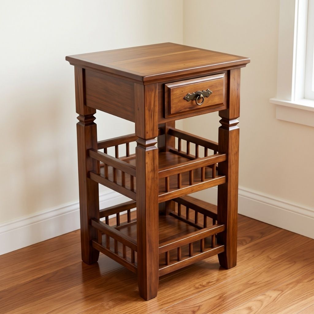 Minimalist 3-Tier Sheesham Side Table Minimalist 3-Tier Sheesham Side Table