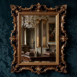Venetian Pierced Baroque Rectangular Mirror