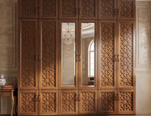 Chinioti Jali Medallion 12-Door Master Wardrobe