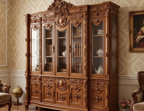 Imperial Crown Grand 4-Door Glass Bookcase