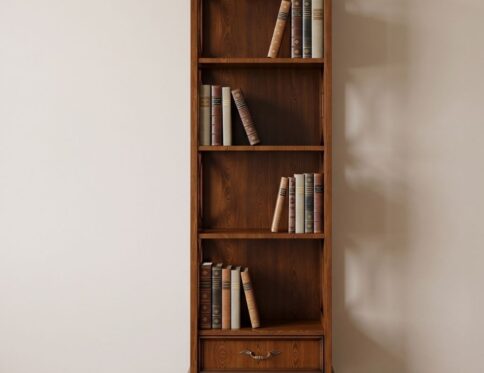 Classic Shahi Single-Door Drawer Bookcase
