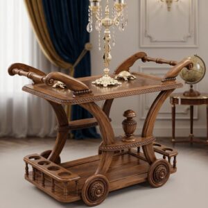 Royal Heritage Curved Leg Serving Trolley