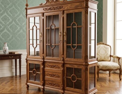 Palace Sovereign 3-Door Glass Bookcase