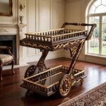 Imperial Gilded Z-Frame Hosting Trolley