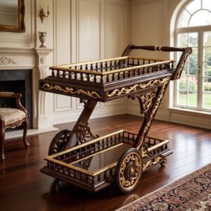 Imperial Gilded Z-Frame Hosting Trolley