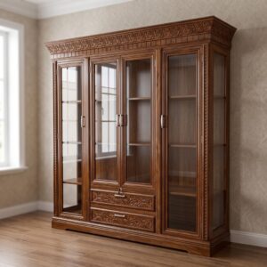 Shahi Classical 4-Door Glass Bookcase
