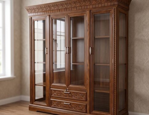 Shahi Classical 4-Door Glass Bookcase