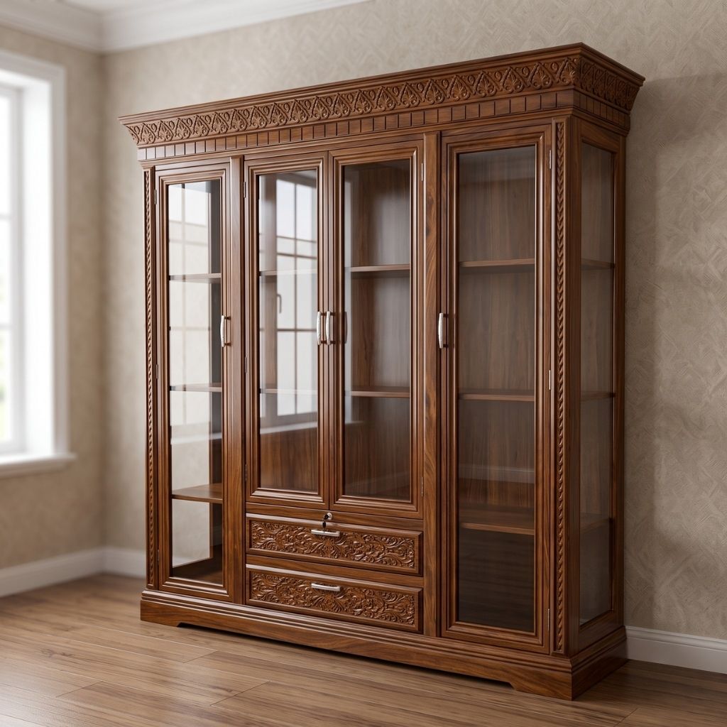Shahi Classical 4-Door Glass Bookcase Shahi Classical 4-Door Glass Bookcase