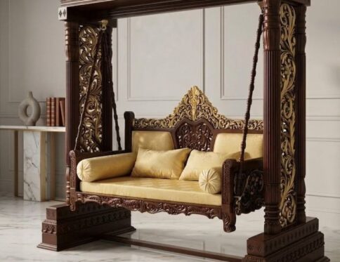 Imperial Crown Gold & Walnut Swing