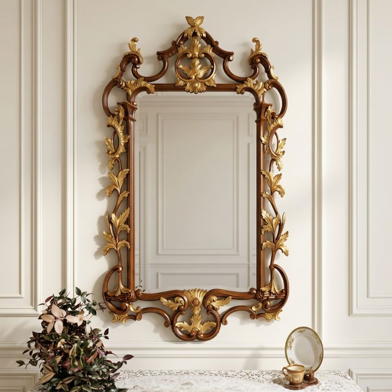 Venetian Vine & Leaf Antique Gold Mirror Venetian Vine & Leaf Antique Gold Mirror