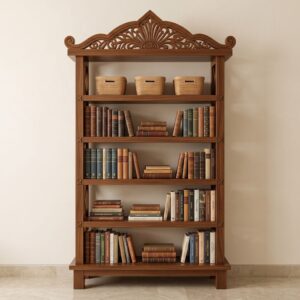 Imperial Crown Openwork 5-Shelf Bookcase