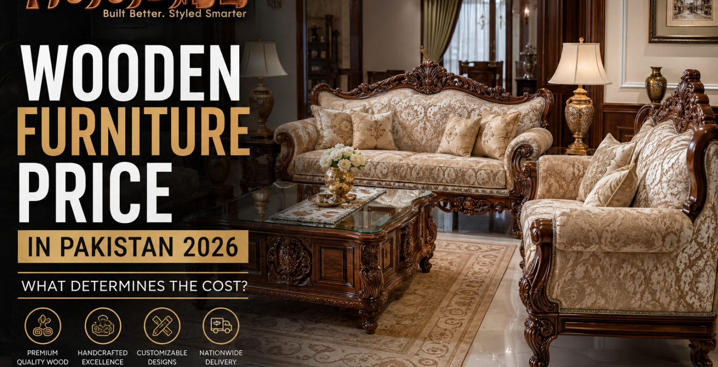 Wooden furniture in Pakistan by Woodie Stores